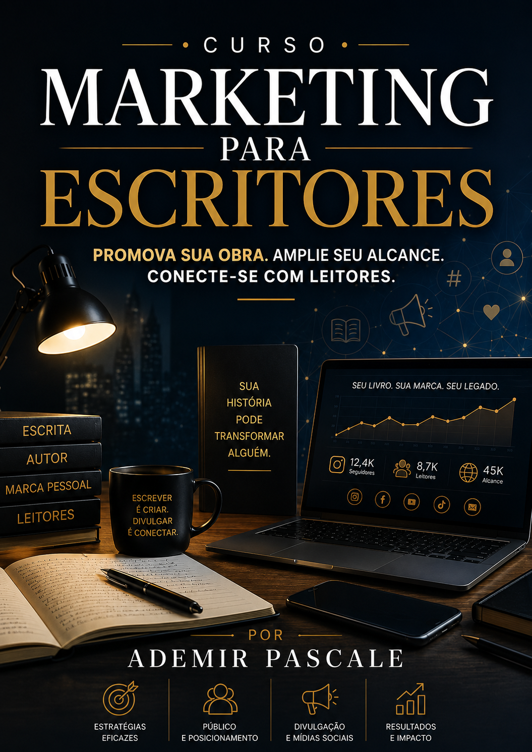 Capa do e-book Marketing para Escritores